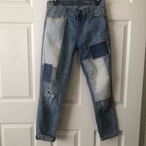 Gap 1969 straight slim bf jeans 27 tall
